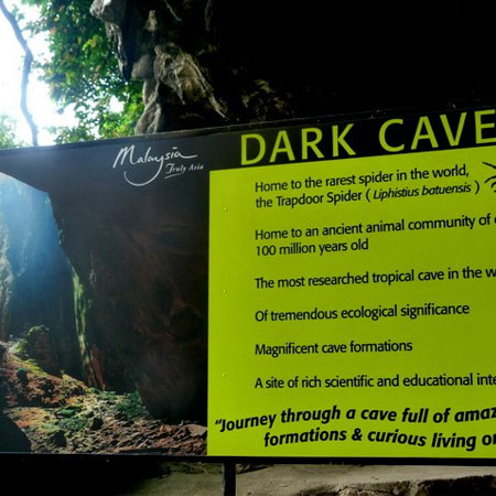 Dark cave in Malaysia